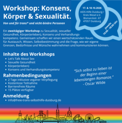 Workshop: Konsens, Körper & Sexualität